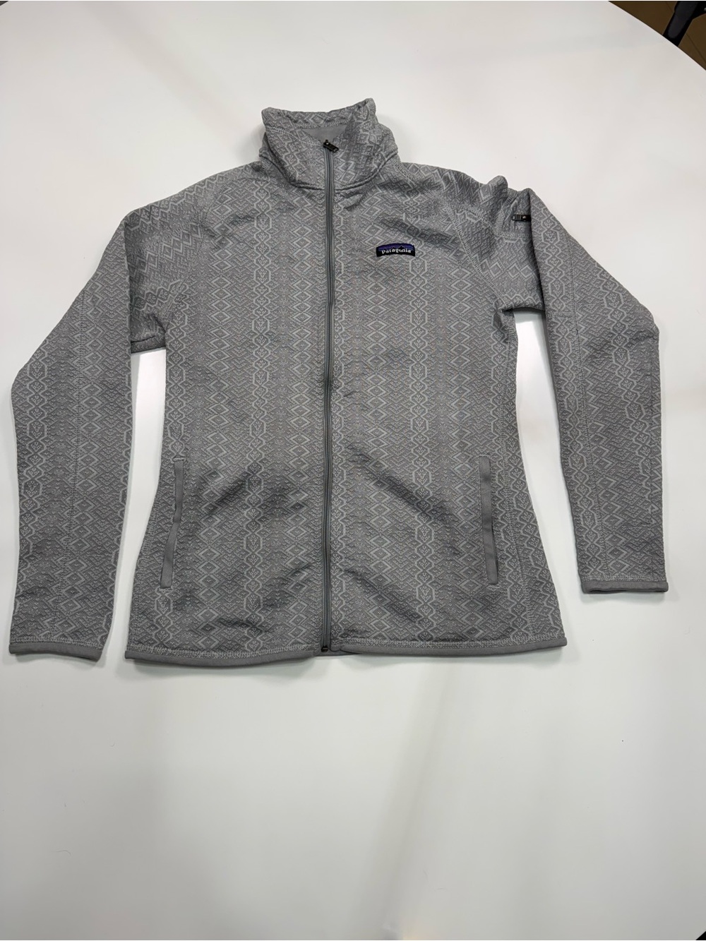 Patagonia Light Gray Patterned Full-Zip Jacket - Picture 2 of 9